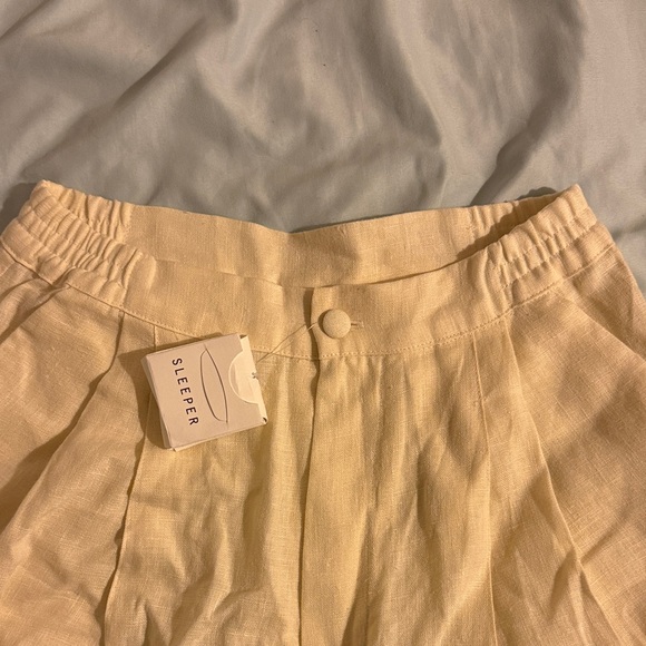Sleeper High Waist Beige Shorts - Picture 3 of 7